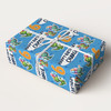 Personalised Wrapping Paper Kids Birthday Dinosaurs Balloons Custom Gift Wrap