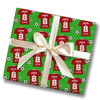 Personalised Wrapping Paper Kids Birthday Football Green Boys Custom Gift Wrap