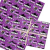 Personalised Wrapping Paper Kids Birthday Fortnite Purple Custom Gift-Wrap