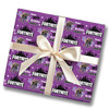 Personalised Wrapping Paper Kids Birthday Fortnite Purple Custom Gift-Wrap