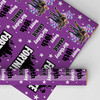 Personalised Wrapping Paper Kids Birthday Fortnite Stars Black Custom Gift Wrap