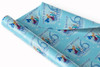 Personalised Wrapping Paper Kids Birthday Frozen Light Blue Custom Gift Wrap