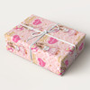 Personalised Wrapping Paper Kids Birthday Girls Pink & Gold Custom Gift Wrap