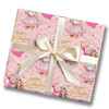 Personalised Wrapping Paper Kids Birthday Girls Pink & Gold Custom Gift Wrap