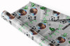 Personalised Wrapping Paper Kids Birthday Grey Photo Football Custom Gift Wrap