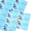 Personalised Wrapping Paper Kids Birthday Light Frozen Snow Custom Gift Wrap
