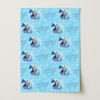Personalised Wrapping Paper Kids Birthday Light Blue Frozen Custom Gift Wrap