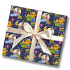 Personalised Wrapping Paper Kids Birthday Monsters Photo Navy Custom Gift Wrap