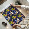 Personalised Wrapping Paper Kids Birthday Navy Monsters Photo Custom Gift Wrap
