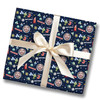 Personalised Wrapping Paper Kids Birthday Navy Photo Aliens Custom Gift Wrap