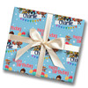 Personalised Wrapping Paper Kids Birthday Paw Patrol Blue Boys Custom Gift Wrap