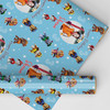 Personalised Wrapping Paper Kids Birthday Paw Patrol Blue Photo Custom Gift Wrap