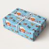 Personalised Wrapping Paper Kids Birthday Paw Patrol Blue Photo Custom Gift Wrap