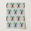 Personalised Wrapping Paper Kids Birthday Photo Grey Football Custom Gift Wrap