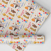 Personalised Wrapping Paper Kids Birthday Photo Safari Animals Custom Gift Wrap