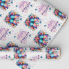 Personalised Wrapping Paper Kids Birthday Pink & Butterflies Custom Gift Wrap