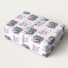 Personalised Wrapping Paper Kids Birthday Pink & Butterflies Custom Gift Wrap