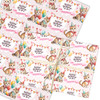 Personalised Wrapping Paper Kids Birthday Pink Cats Girls Custom Gift Wrap