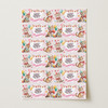 Personalised Wrapping Paper Kids Birthday Pink Cats Girls Custom Gift Wrap