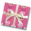 Personalised Wrapping Paper 40th Birthday Pink Photo Custom Gift-Wrap