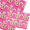 Personalised Wrapping Paper Kids Birthday Pink Photo Custom Gift Wrap
