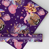 Personalised Wrapping Paper Kids Birthday Purple Photo Fairy's Custom Gift Wrap