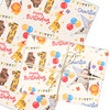 Personalised Wrapping Paper Kids Birthday Safari Animals Photo Custom Gift Wrap