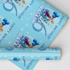 Personalised Wrapping Paper Kids Birthday Snow Blue Frozen Custom Gift Wrap