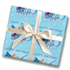 Personalised Wrapping Paper Kids Birthday Snow Blue Frozen Custom Gift Wrap