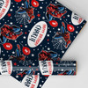 Personalised Wrapping Paper Kids Birthday Spiderman Navy Boys Custom Gift Wrap