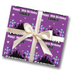 Personalised Wrapping Paper Kids Birthday Stars Fortnite Purple Custom Gift-Wrap