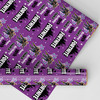 Personalised Wrapping Paper Kids Birthday Stars Fortnite Purple Custom Gift Wrap