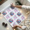 Personalised Wrapping Paper Kids Birthday White Butterflies Custom Gift Wrap