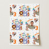 Personalised Wrapping Paper Kids Birthday Safari Animals Photo Custom Gift-Wrap