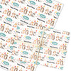 Personalised Wrapping Paper Kids Birthday Woodland Animal White Custom Gift Wrap