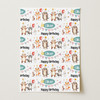 Personalised Wrapping Paper Kids Birthday Woodland Animal Custom Gift Wrap