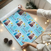 Personalised Wrapping Paper 35th Birthday Photo Blue For Him Custom Gift Wrap