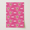 Personalised Wrapping Paper 40th Birthday Photo For Her Custom Gift Wrap