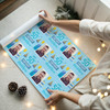 Personalised Wrapping Paper 50th Birthday Photo Blue For Him Custom Gift Wrap
