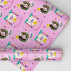 Personalised Wrapping Paper Kids Birthday Photo Princess Pink Custom Gift Wrap