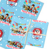 Personalised Wrapping Paper Kids Birthday Blue Boys Paw Patrol Custom Gift Wrap