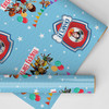 Personalised Wrapping Paper Kids Birthday Blue Boys Paw Patrol Custom Gift Wrap