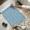 Personalised Wrapping Paper Kids Birthday Blue Boys Teddy Bear Custom Gift Wrap