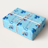 Personalised Wrapping Paper Kids Birthday Blue Kids Frozen Custom Gift Wrap
