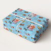 Personalised Wrapping Paper Kids Birthday Blue Paw Patrol Photo Custom Gift Wrap