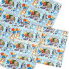 Personalised Wrapping Paper Kids Birthday Blue Photo Bluey Custom Gift Wrap