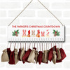 Personalised Christmas Advent Calendar Family Socks DIY Xmas Countdown Sign