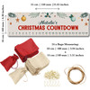 Personalised Christmas Advent Calendar Men Women Ornament Xmas Countdown Sign