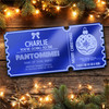 Blue Mirror Acrylic Ticket Any Show Panto Theatre Christmas Personalised Voucher Blue Mirror Acrylic Ticket Any Show Panto Theatre Christmas Personalised Voucher