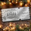 Bronze Mirror Acrylic Ticket Lapland Surprise Trip Christmas Personalised